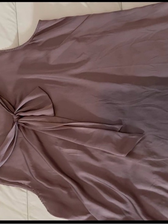 Ann Taylor Tops - Ann Taylor Sleeveless Satin Tie-Front Top — Dusty Mauve